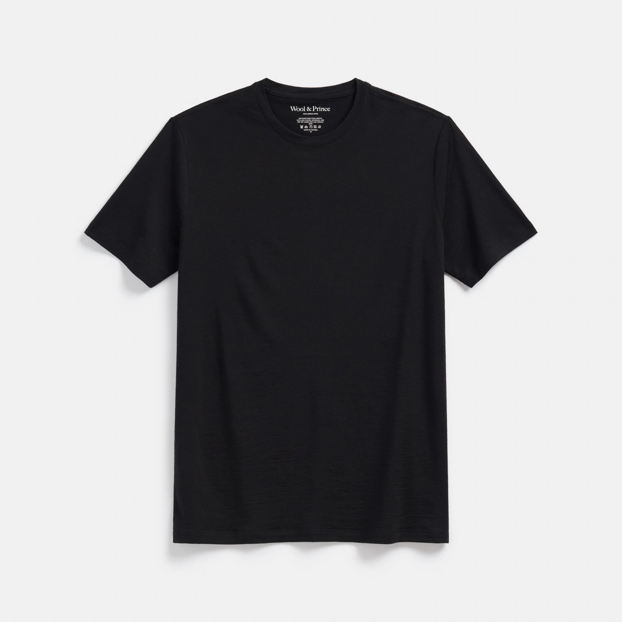 Men's 100% Wool Crew Neck Tee - Image 3
