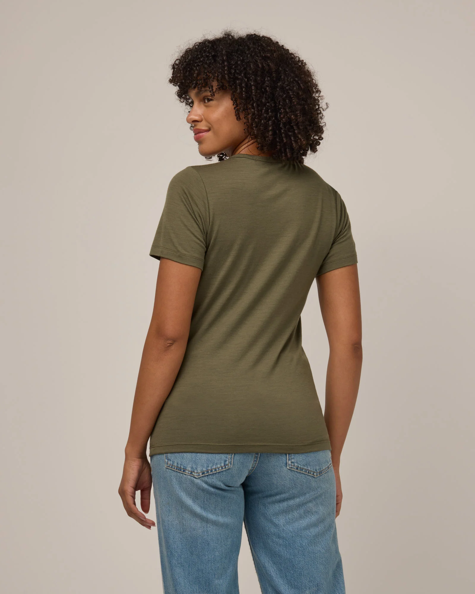 Cara 100% Wool Fitted Tee - Image 2