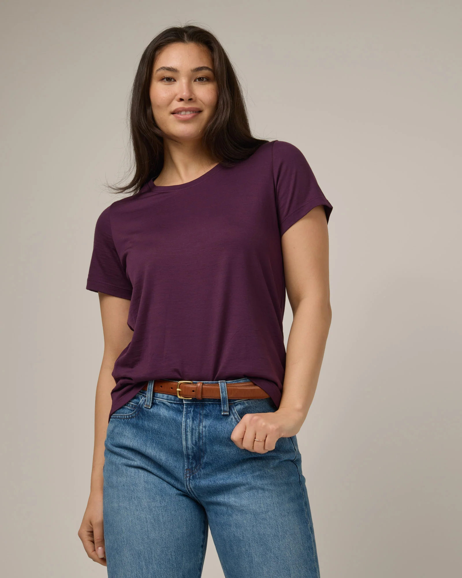 Zoe Easy Crew Neck Tee